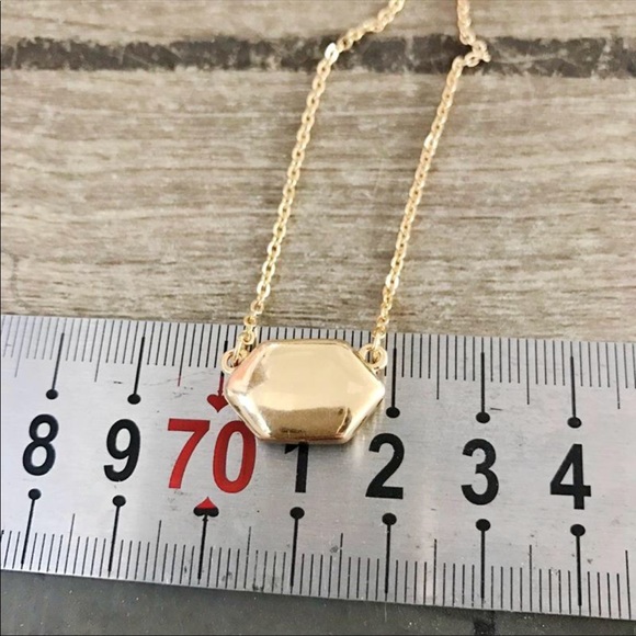 Dainty Drusy Minimalist Pendant Necklace - Picture 7 of 7